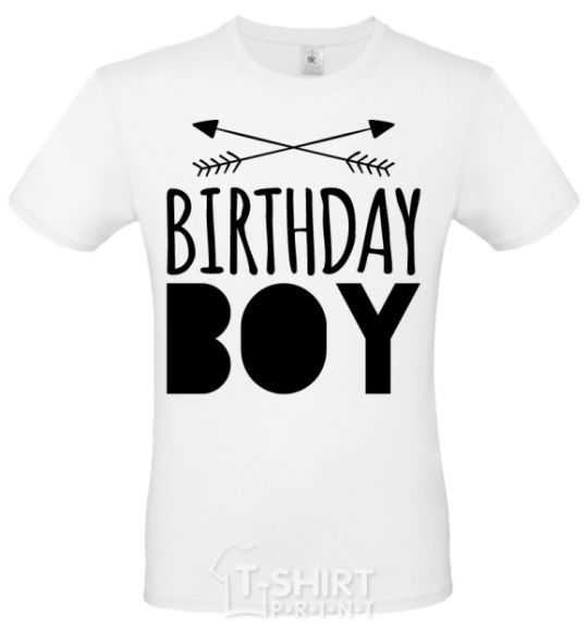 Men's T-Shirt Birthday boy boho White фото