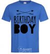 Men's T-Shirt Birthday boy boho royal-blue фото