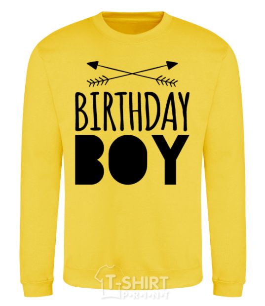Sweatshirt Birthday boy boho yellow фото