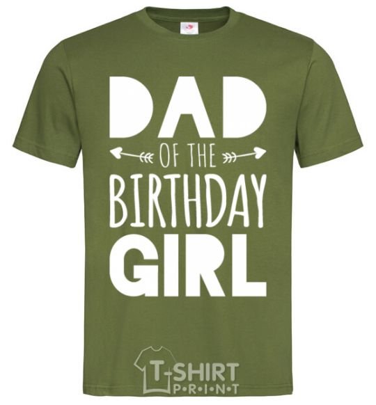 Men's T-Shirt Dad of the birthday girl millennial-khaki фото