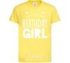 Kids T-shirt Birthday girl boho cornsilk фото