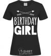 Women's T-shirt Birthday girl boho black фото