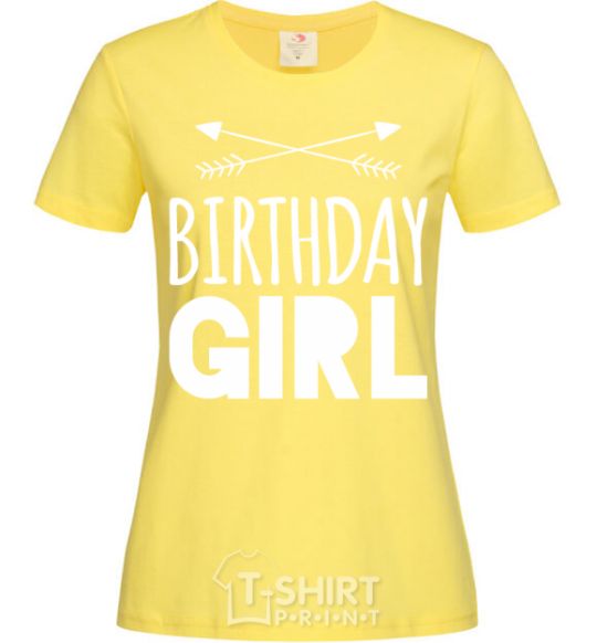 Women's T-shirt Birthday girl boho cornsilk фото