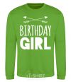 Sweatshirt Birthday girl boho orchid-green фото