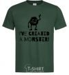 Men's T-Shirt I've created a monster bottle-green фото