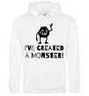 Men`s hoodie I've created a monster White фото