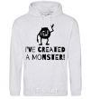 Men`s hoodie I've created a monster sport-grey фото