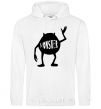 Men`s hoodie Monster White фото