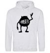 Men`s hoodie Monster sport-grey фото