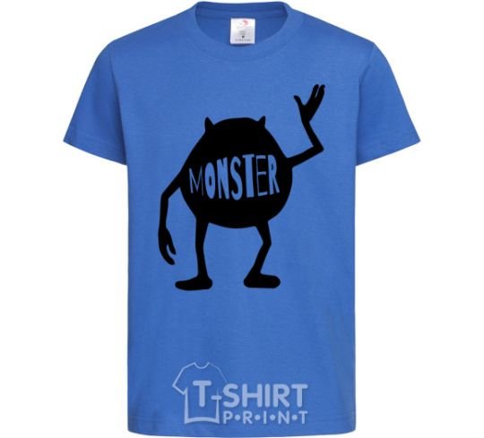 Kids T-shirt Monster royal-blue фото