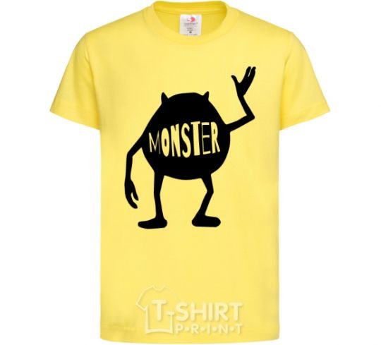 Kids T-shirt Monster cornsilk фото