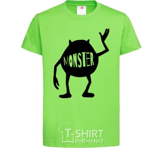 Kids T-shirt Monster orchid-green фото