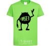 Kids T-shirt Monster orchid-green фото