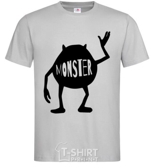 Men's T-Shirt Monster grey фото