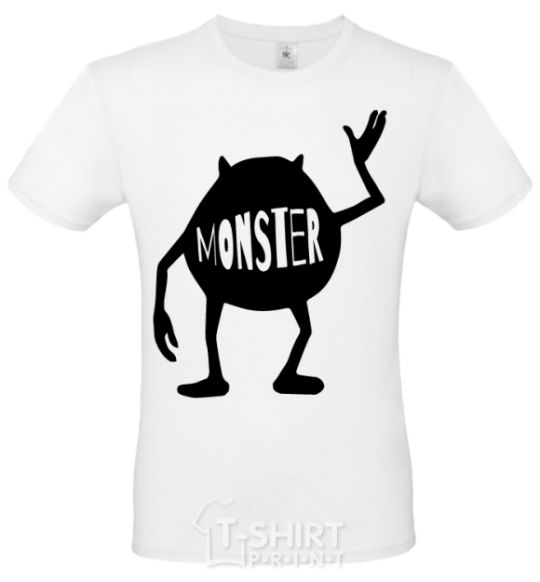 Men's T-Shirt Monster White фото