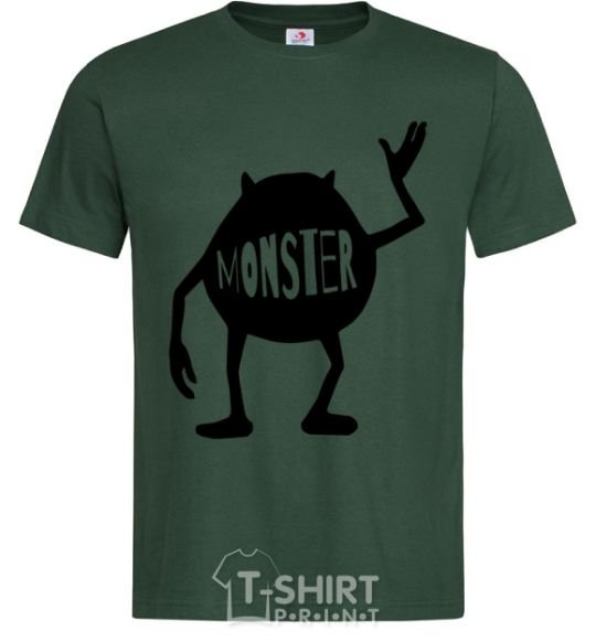 Men's T-Shirt Monster bottle-green фото