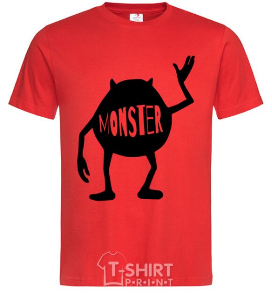 Men's T-Shirt Monster red фото