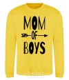 Sweatshirt Mom of boys yellow фото