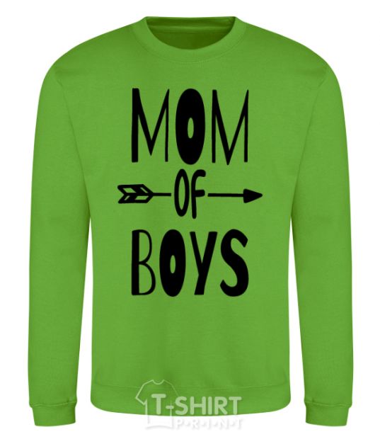 Sweatshirt Mom of boys orchid-green фото