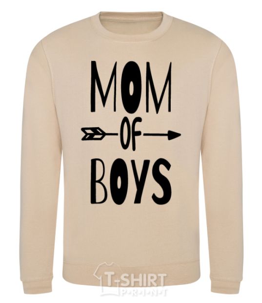 Sweatshirt Mom of boys sand фото