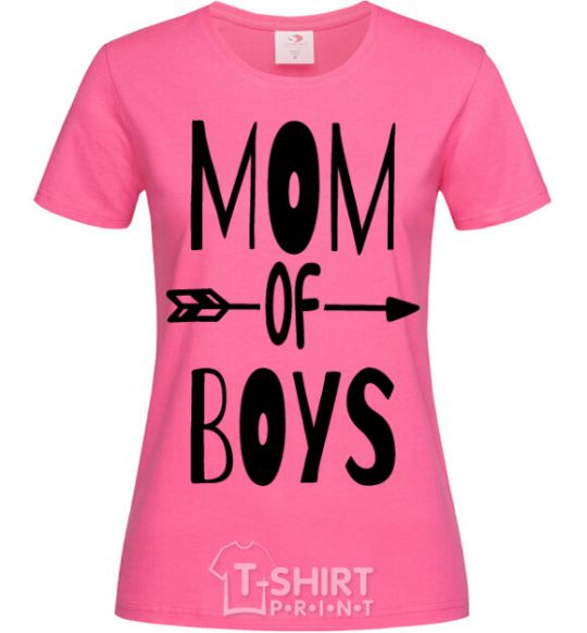 Women's T-shirt Mom of boys heliconia фото