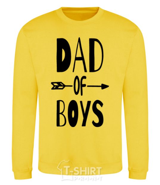 Sweatshirt Dad of boys yellow фото