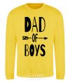 Sweatshirt Dad of boys yellow фото