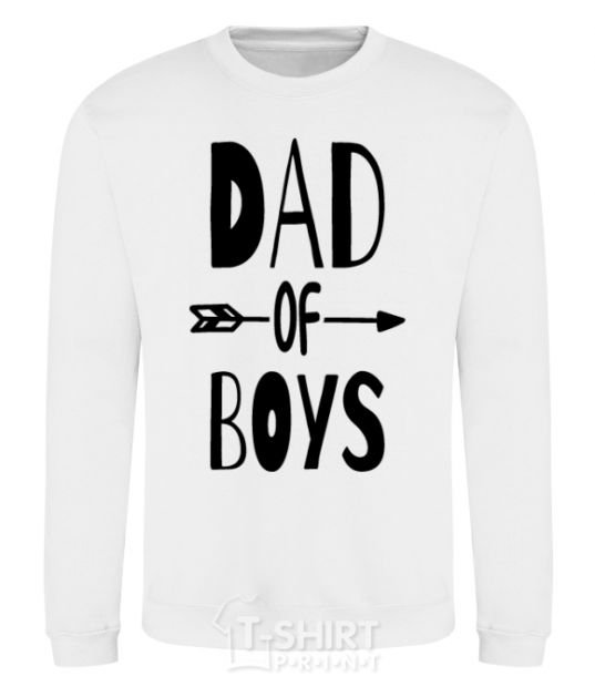 Sweatshirt Dad of boys White фото