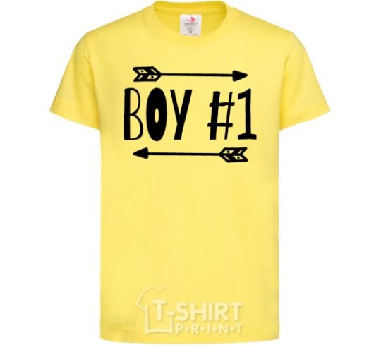 Kids T-shirt Boy 1 cornsilk фото