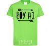 Kids T-shirt Boy 1 orchid-green фото