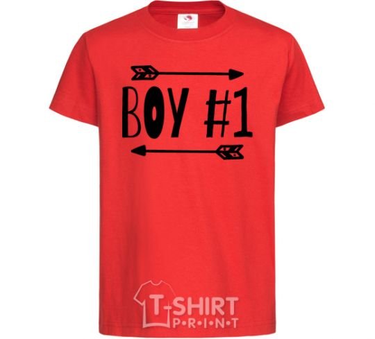 Kids T-shirt Boy 1 red фото