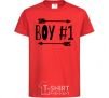 Kids T-shirt Boy 1 red фото