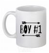 Ceramic mug Boy 1 White фото