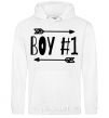 Men`s hoodie Boy 1 White фото