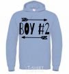 Men`s hoodie Boy 2 sky-blue фото