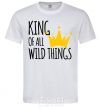 Men's T-Shirt King of all wild Things White фото