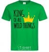 Мужская футболка King of all wild Things Зеленый фото