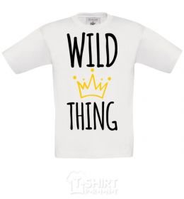 Kids T-shirt Wild Thing White фото