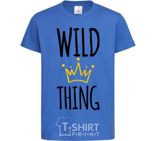 Kids T-shirt Wild Thing royal-blue фото