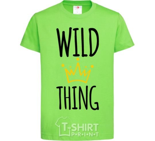 Kids T-shirt Wild Thing orchid-green фото