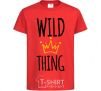 Kids T-shirt Wild Thing red фото