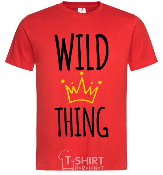 Men's T-Shirt Wild Thing red фото