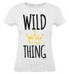 Women's T-shirt Wild Thing White фото