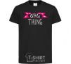 Kids T-shirt Little thing black фото