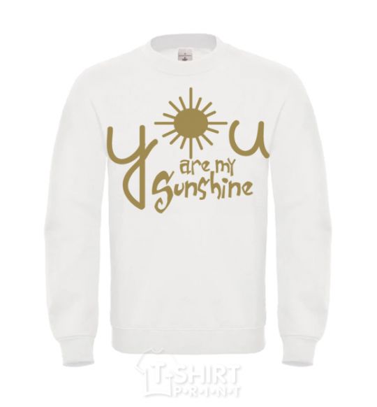 Sweatshirt You are my sunshine White фото