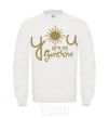 Sweatshirt You are my sunshine White фото