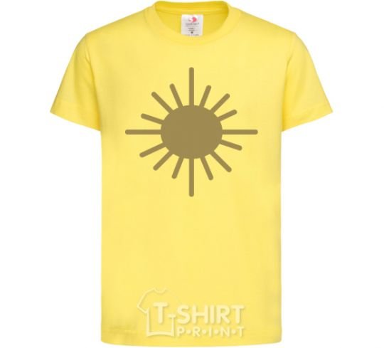 Kids T-shirt Sunshine cornsilk фото