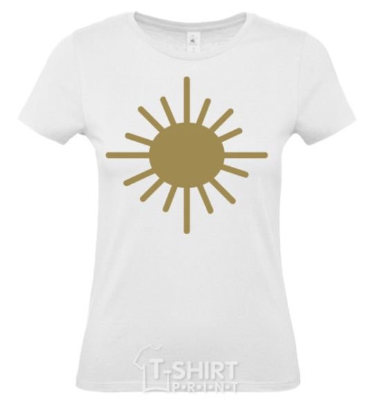 Women's T-shirt Sunshine White фото