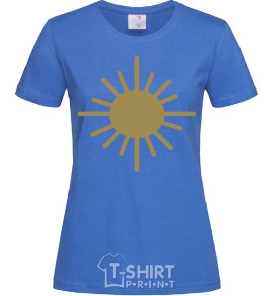 Women's T-shirt Sunshine royal-blue фото