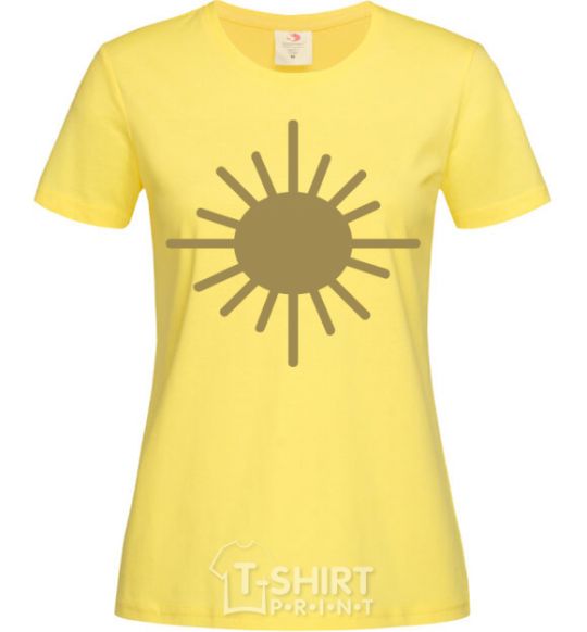 Women's T-shirt Sunshine cornsilk фото